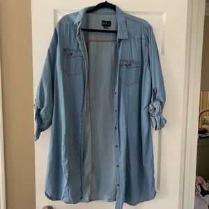 Chambray button down dress